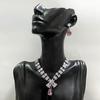 Women's High-End Fashionable Jewelry Set: Elegant Pendant Necklace & Creative Earrings