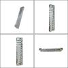 Aluminum Smooth C Key Harmonica 12 Holes Comb Harmonica Mouth Organ Musical Instrument Part for Stage Performances
