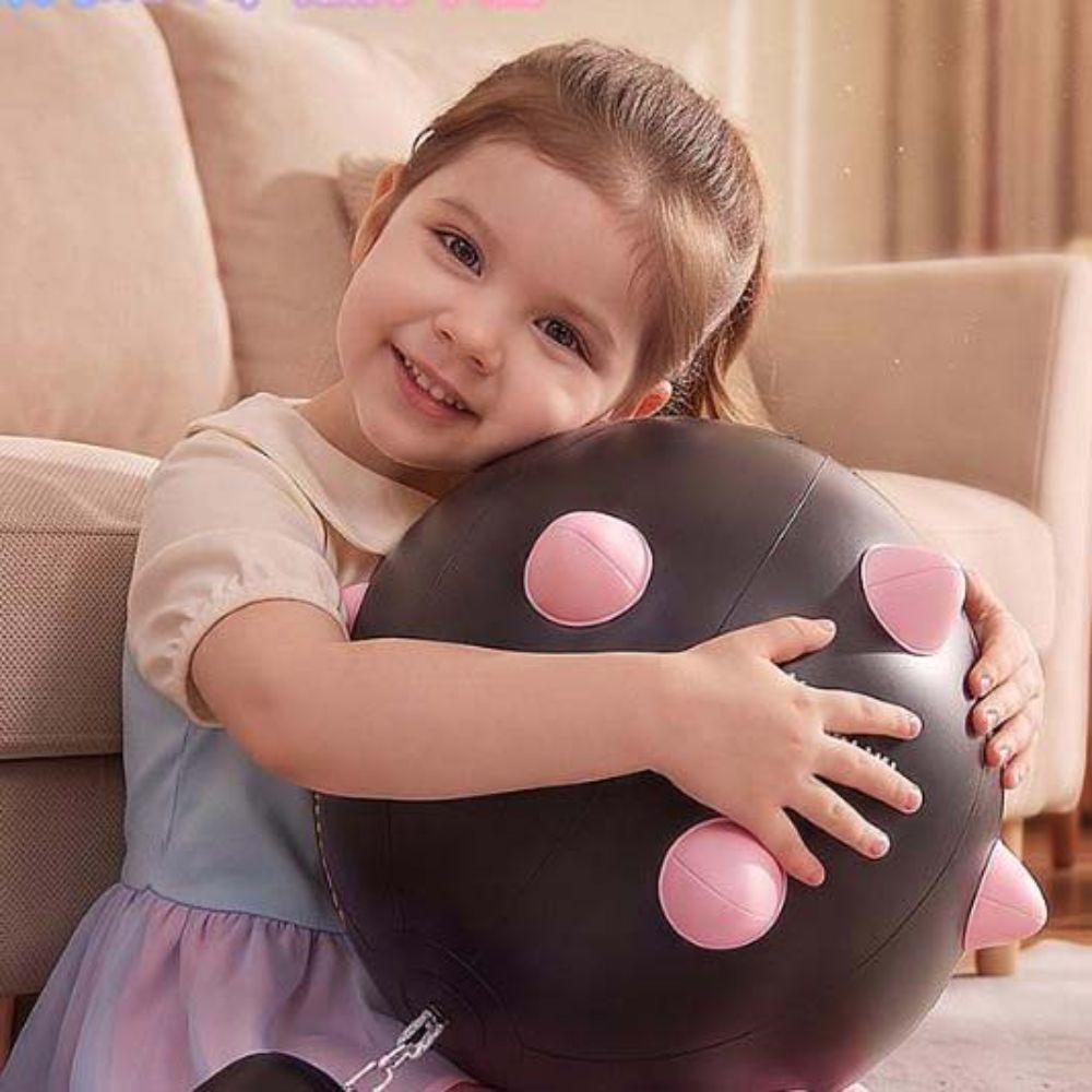PVC Blow Up Meteor Hammer Chain Toy Inflatable Ball Chain Toy Inflatable Spiked Ball  Desk