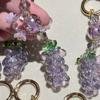 Green Grape Cluster Pendant Zinc Zinc Alloy Gradient Beads Woven Pendant Crystal Grape Phone Chain  Girls