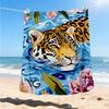 1pc Jaguar Print Print Outdoor Blanket, Lightweight Polyester,