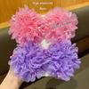 4pcs/set High Elastic Floral Hair Rope Beads Ponytail Holder Sweet Kids Head Rope  Girls