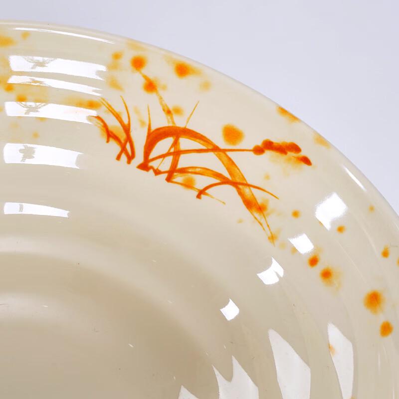 Yangge Series 8-inch Autumn Grass Melamine Noodle Bowl