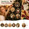 Kit de Adornos de Navidad, Paquete de 6 con Pegatinas, Set de Decoración Colgante DIY para Árbol Festivo