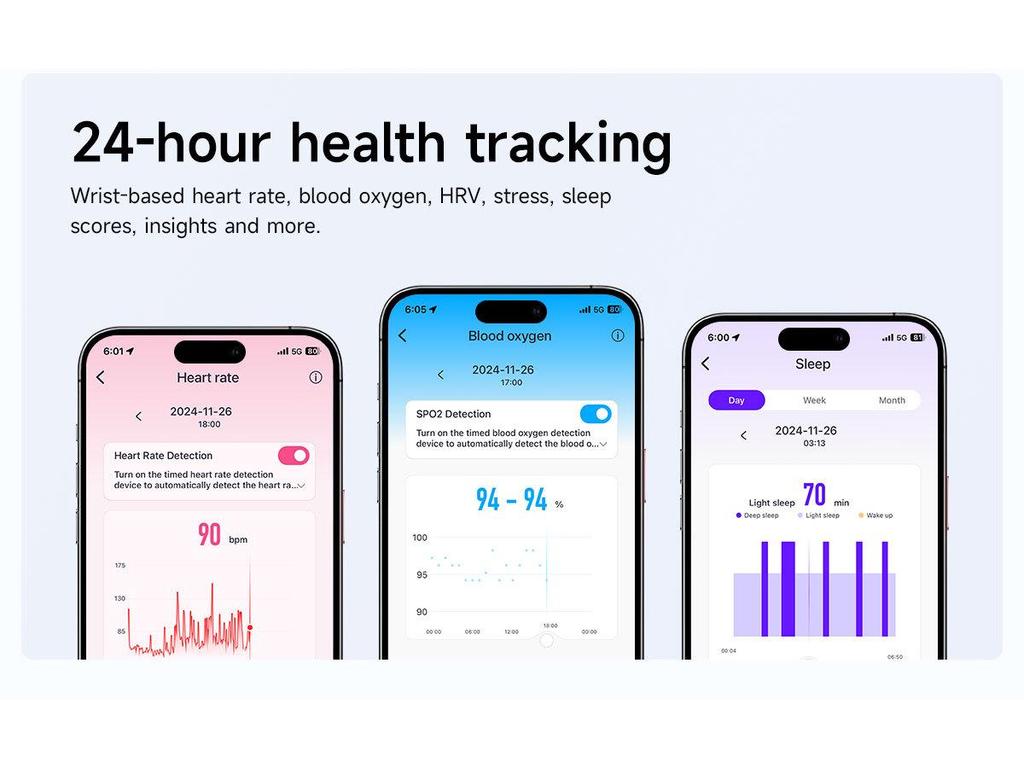 G69 Bluetooth Sports Bracelet: No-Screen Design, Heart Rate, Body Temperature & Blood Oxygen Monitor.