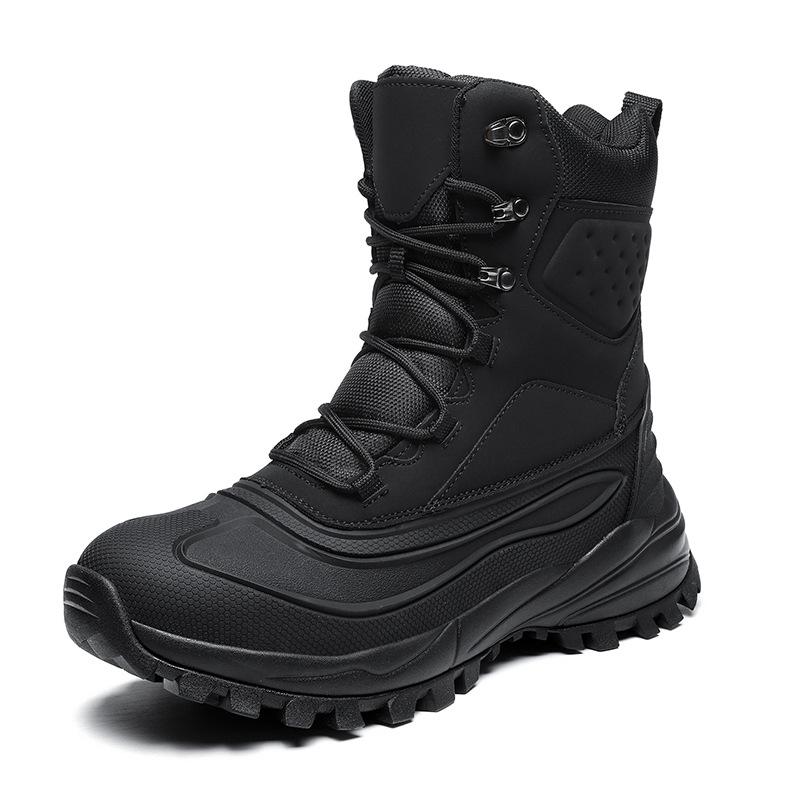 Baumwollschuhe Herren Winter Samt verdickt Schneestiefel wasserdicht und rutschfest Winter Kältebeständige Stiefel modische neue Herrenschuhe