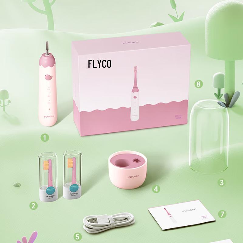 

FLYCO Kids Sonic Electric Toothbrush FT7110 CN plug (adapter included)