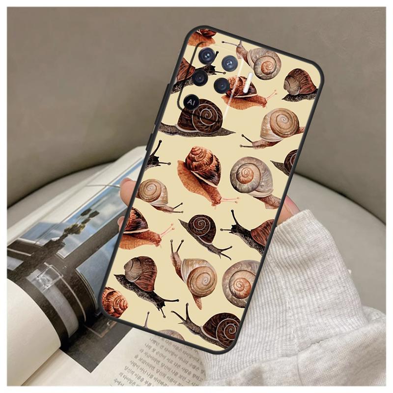 

Cartoon Animal Snail Case For Oppo A17 A57 A77 A40 A78 A54 A74 A94 A76 A16 A96 A18 A60 A80 A38 A58 A98 A15 A5 Pro OPPO A38 4G