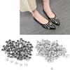 100pcs Metal Material Crystal Rivets Silver & Gold Double Cap Rivets  DIY Leather Craft
