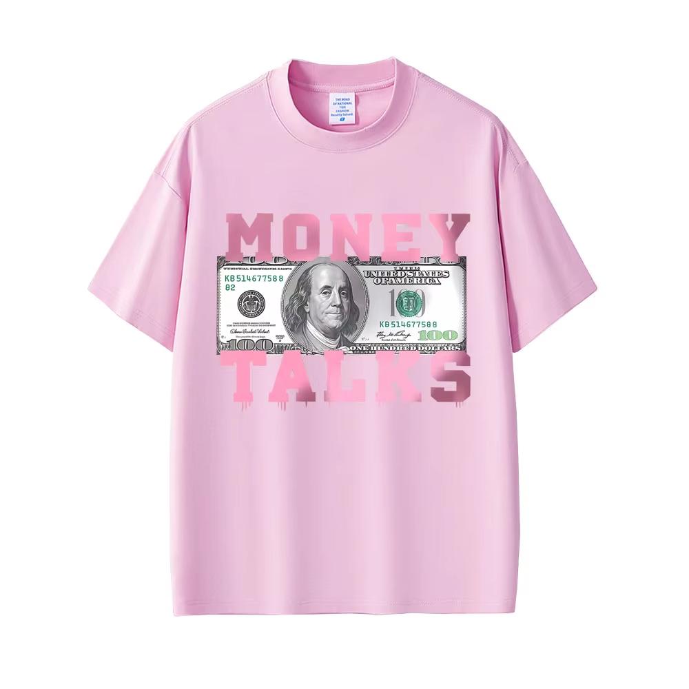 

Money Talks The Power of The Us Dollar Funny Meme Tshirt Men Women 2026 Fashion Vintage Tshirt Male Casual pure Cotton T Shirts 4XL