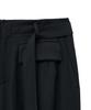 NOIRER Six-Pocket Wide Slacks (Black Herringbone)