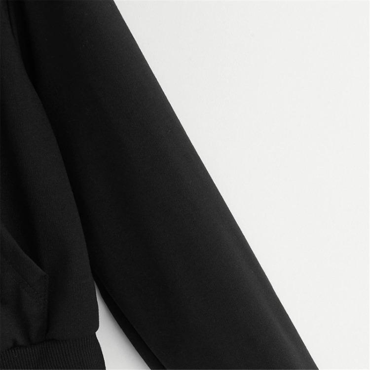 Women's Casual Zip Up Hooded Sweatshirt with Drawstring and Pocket Solid Color Top