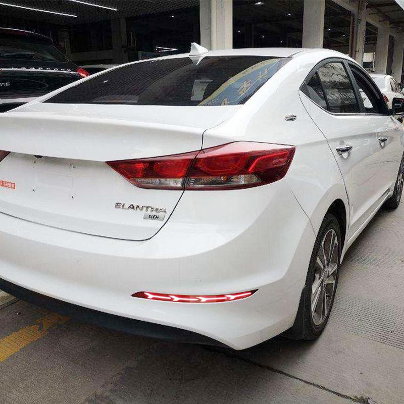 For Hyundai Elantra 2016 2017 2018 2019 2020 Car LED Reflector Light Rear Light Brake Lamp Taillight Back Fog Light Warning