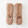 Cartoon Floor Socks Plush Sleeping Socks Cute Fleece Sock Women  Winter