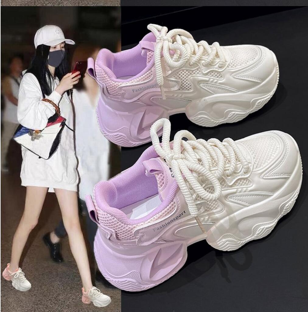 Модные женские кроссовки на толстой подошве 2024 года — фото 6