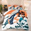 Digital Printing Fat Quilt Japanese Style Quilt Suit Three Piece Quilt Cover