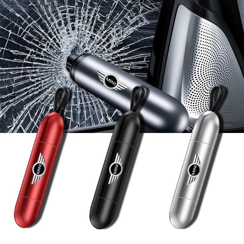 Car Escape Hammer Window Breaker Punch Seat Belt Cutter Car Emergency Tool For MINI Cooper F54 F55 F56 R56 R60 SONE Roadster Clubman Coupe