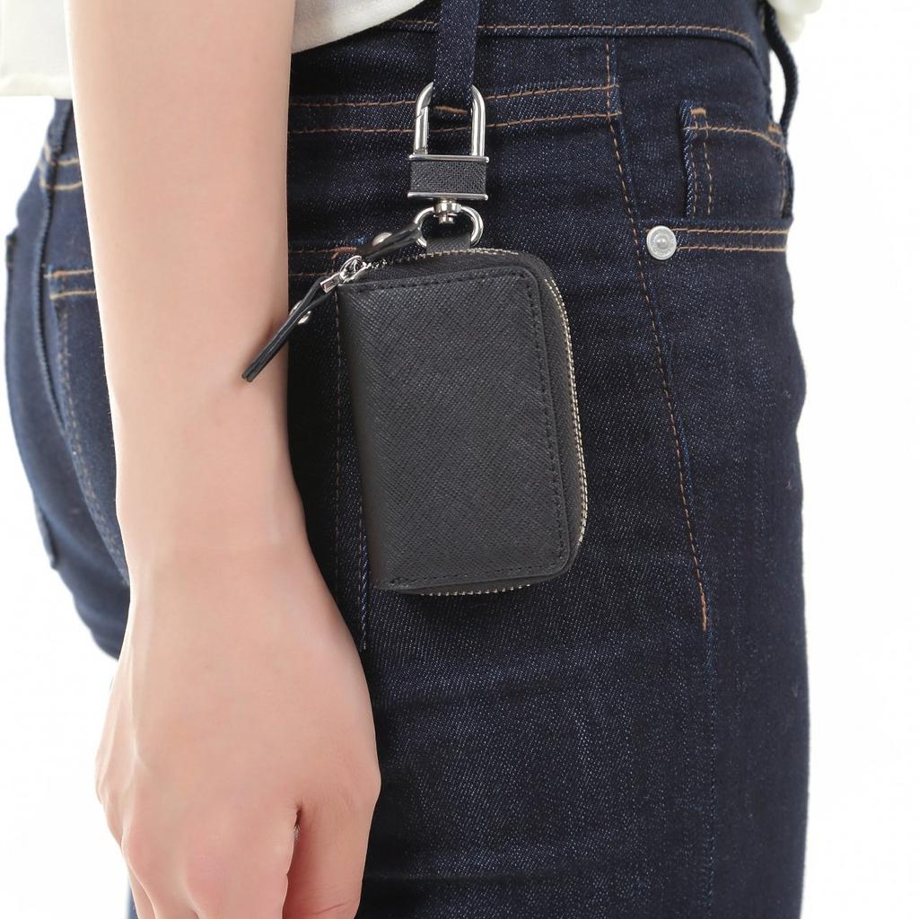 Negues Smart Key Case, Holds 2 Keys, Compatible with Smart Keys, Black, for Men and Women