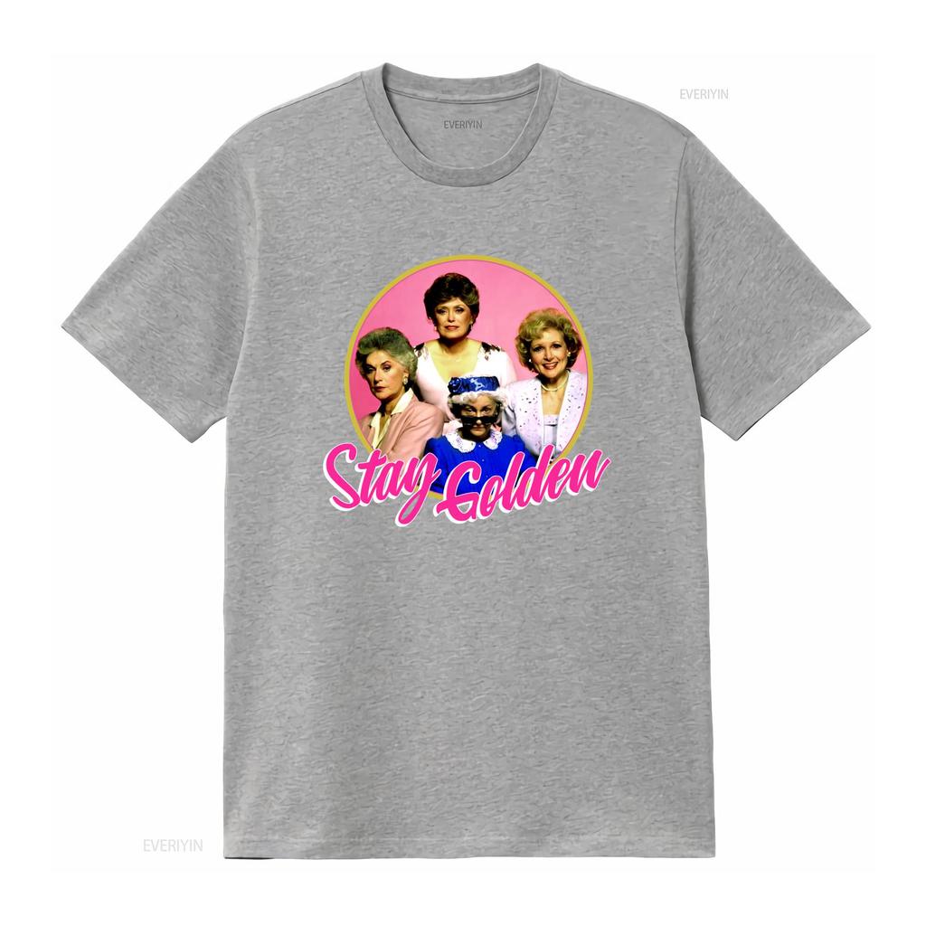 The Golden Girls Stay Funny Television Show Unisexs T Shirt New L Vintage Washed Streetwear Slightly Soft Breathable Fashion