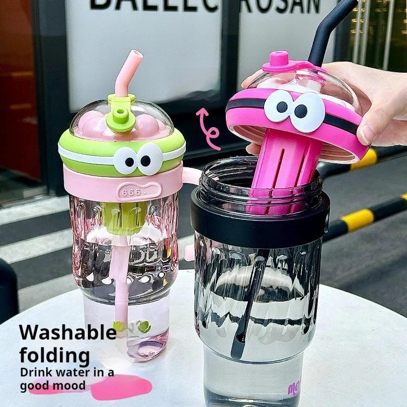 Bingba High Value Straw Fruit Camellia Teacup with Portable Handle Large Capacity Kettle Muse Festival Gift Internet Celebrity