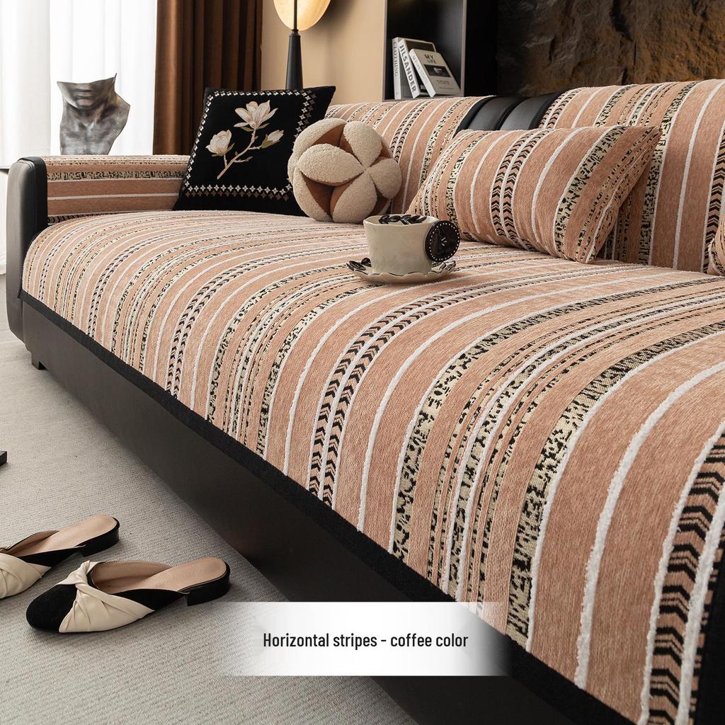 Transborder High-End Non-Slip Leather Sofa Cushion Cover for All Seasons 2026