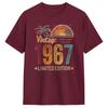 Retro 1967 59th Birthday 59 Years Old TShirt Summer 100 Cotton T Shirts For Unisexs Popular Tee Shirt Short Sleeve Y2K Funny Tees