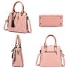 Solid Color Fringed Large-capacity Shoulder Bag Popular Fashion Portable Oblique Span Bag Splicing Bag