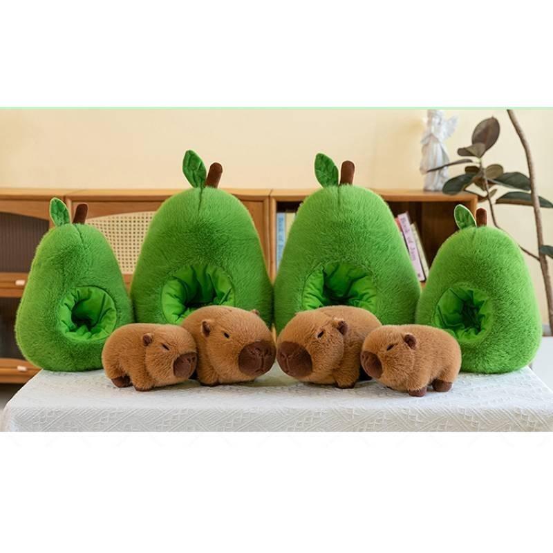 Cute Avocado Guinea Pig Capybara Plush Toy Hide And Seek Cat Stuffed Animal Gift Exchange