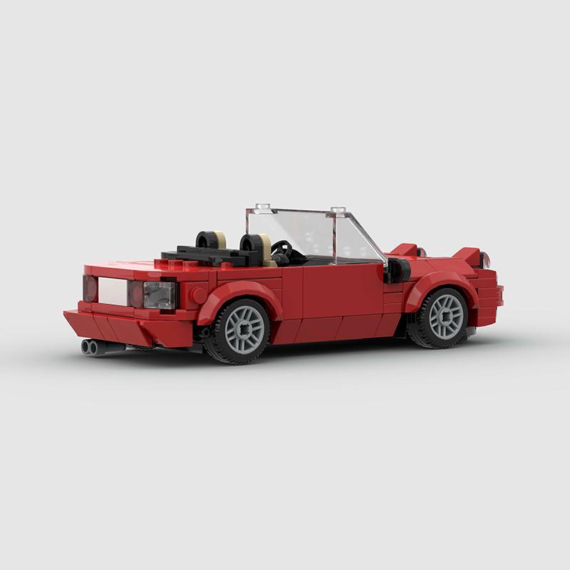Miata MX-5 NA MOC Car Convertible Speed Champions Super Race F1 Vehicle Model Building Block Racing Brick Christmas Gift City