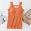 Autumn and Winter Bear Fairy Thermal Underwear Elastic Slim Bottom Vest Fleece Thickened Thermal Top Suspender Large Size