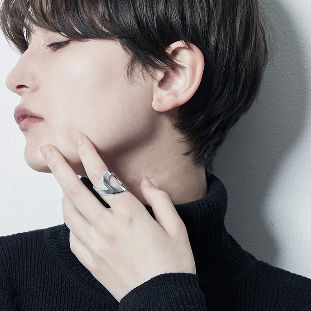 Ring SILVER925 Made in Japan Free Size Accessory Simple Unisex Silver Simple KLON RING INFINITY LARGE Women's Men's