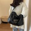 Damen Große Kapazität Schulter Lässige Tragetasche Laptop Geräumige Handtasche Weiches Leder Crossbody Business Schwarze Große Tasche A4 Sac A Main