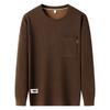 Autumn Men's Long Sleeve T-Shirt Crew Neck Bottom Shirt Men's Casual Versatile Men's Pullover Sweater