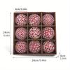 9pcs 8cm Colorful Christmas Balls Ornaments Christmas Tree Party Pendant Decoration Christmas Spheres New Year Gift