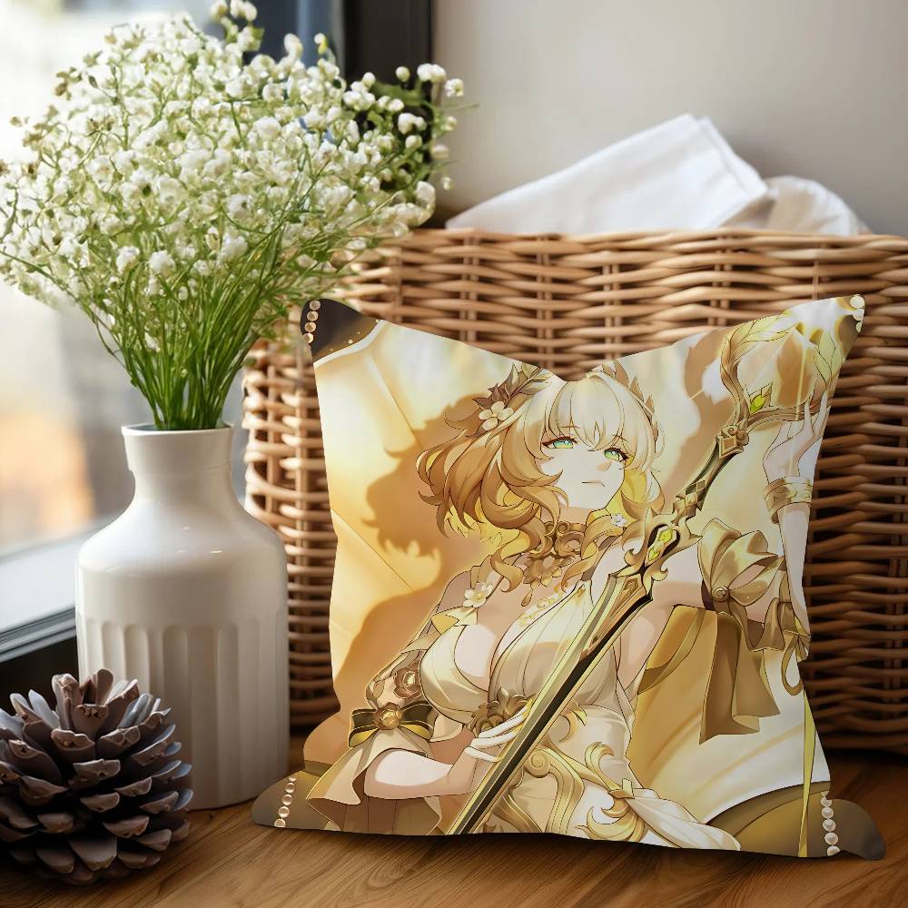 Anime Honkai Star Rail A-AglaeaS Pillow Cushion Cover Pillowcase Living Room Sofa Home Decor Customized
