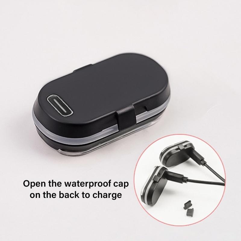 Remote Control Wireless LED Strobe Light USB Charging LED Emergency Warning Light for Car Motorcycle Aircraft Bike