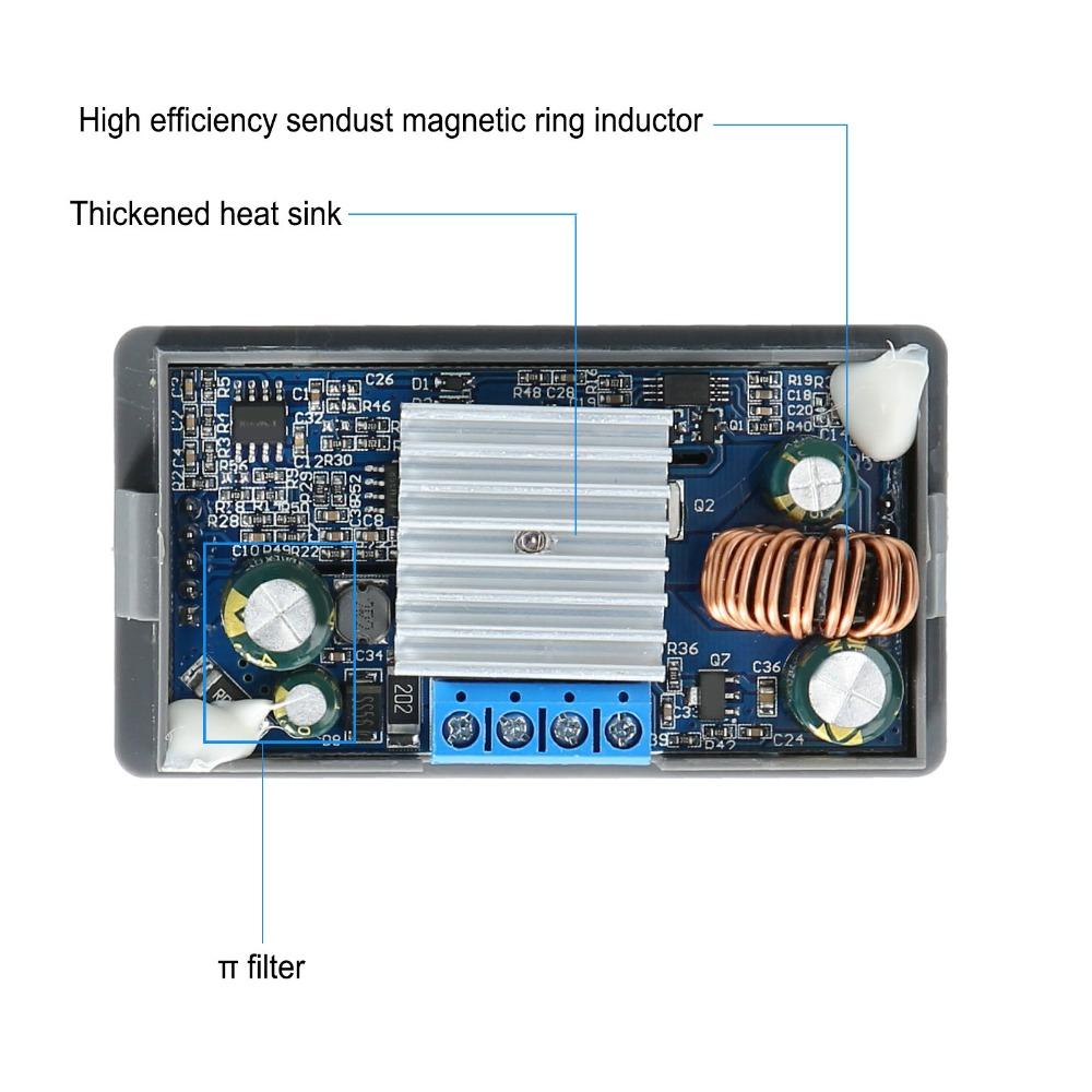 LCD Display Boost Power Supply Module 4A Variable Voltage Regulator  Laboratory