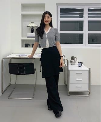 JUCYJUDY Two-In-One Wrap Bootcut Pants Jzpt321I