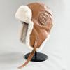 Pu Leather Lei Feng Hat, Northeast Velvet Cotton Hat, Men's and Women's Winter Cold and Windproof Cycling Ear Protection Hat Tide