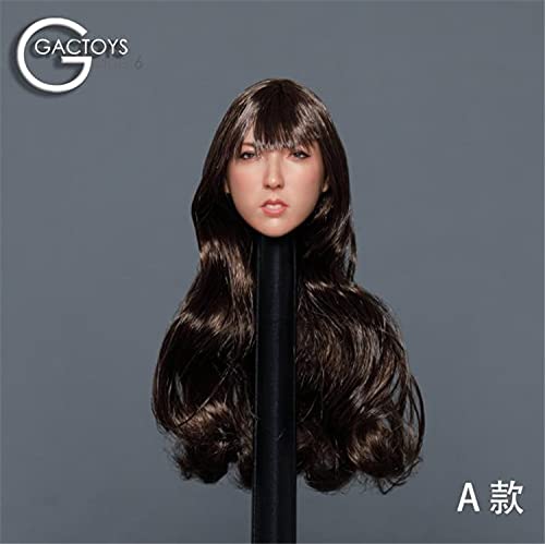 [TOYBARJAPAN] 1/6 Scale GACTOYS GC043A Long Haired Sexy Asian Female Head for Action Figures (Body and Outfit Not Included)