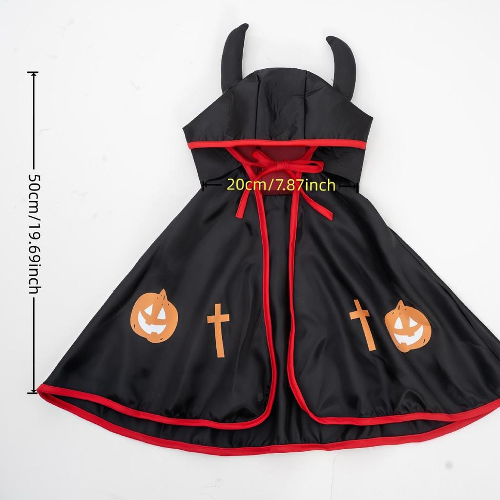 Halloween Pet Costume Funny Vampire Cloth Party Cosplay Dress Cosplay Supplies Black Red Vampire Party Costume Pet Accessories