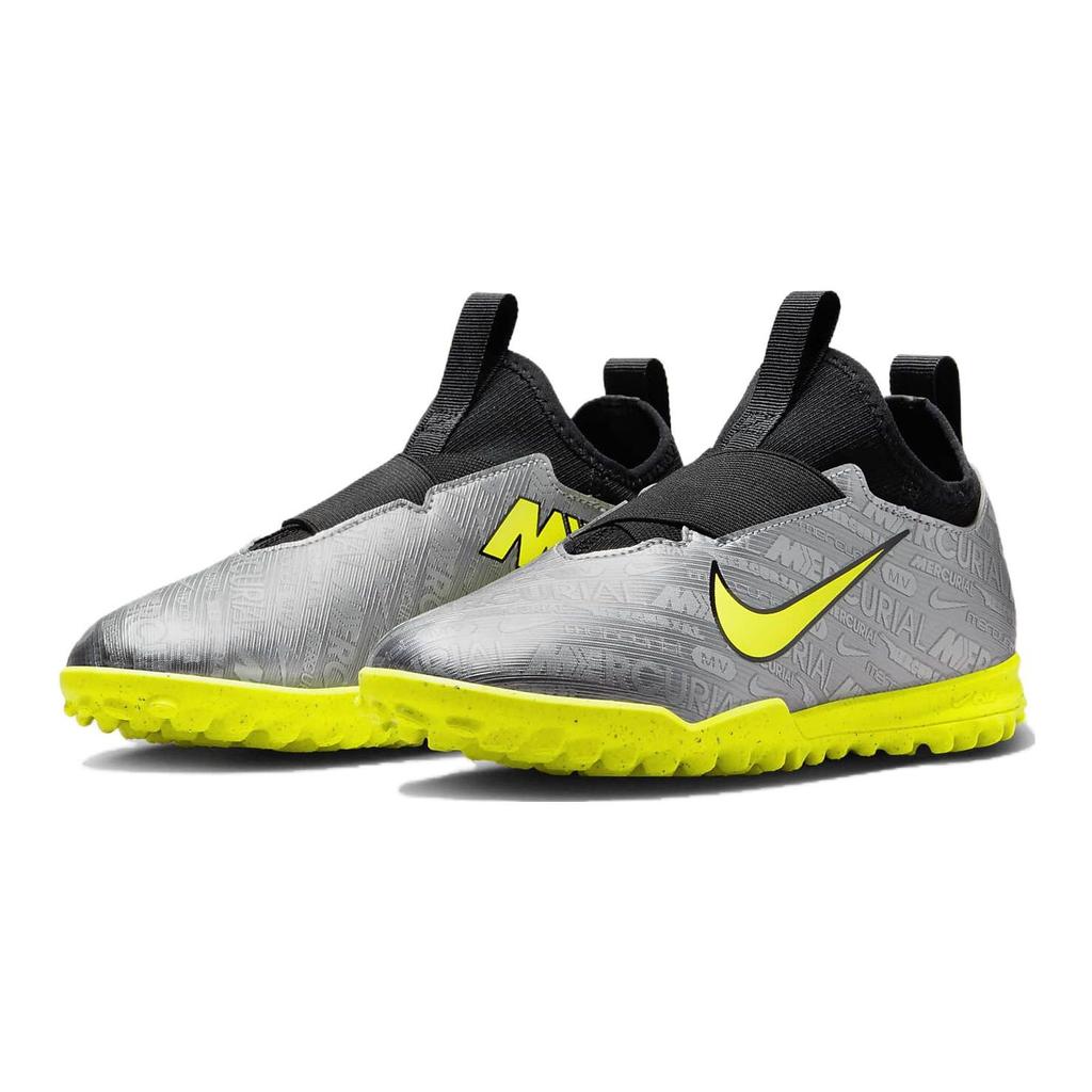 Nike Zoom Mercurial Vapor 15 Academy TF GS 25th Anniversary Pack Kids Sneakers Silver Metallic-Silver Black FJ2039-060