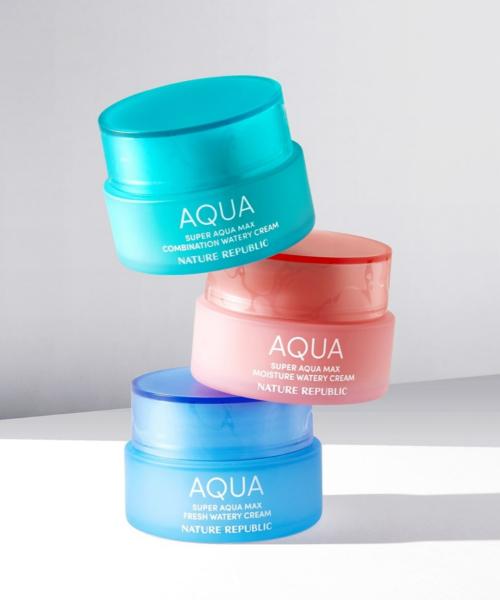 

Nature Republic [2pack] Super Aqua Max Watery Cream (3 Types) Combination Skin PK3026