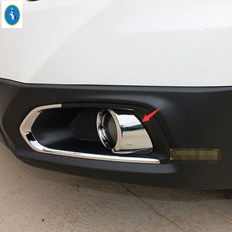 Främre Huv Bumper Dimljus Lampor Dekoration Ram Skydd Trim Passar För Suzuki SX4 s-cross 2014 - 2016 Bil Utvändiga Tillbehör