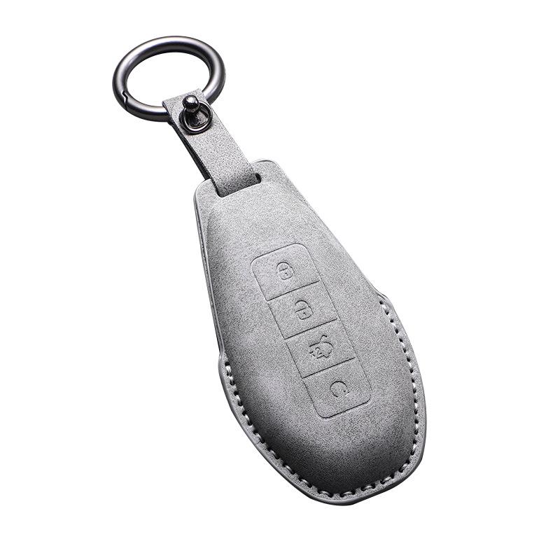 High-End Faux Suede Protective Shell for BYD D9 Car Key