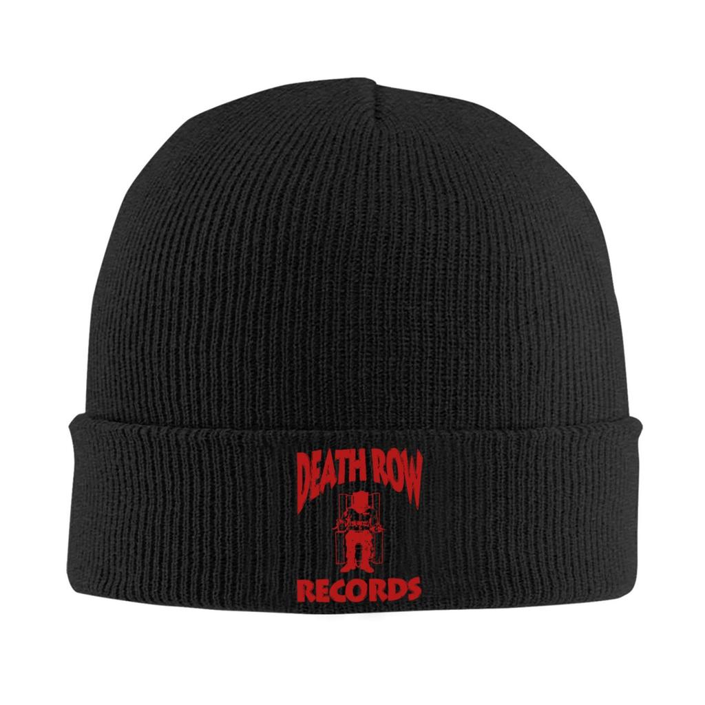 Death Row Cool Records Sommer Logo Hüte Mützen für Unisex Mütze Winter Weich Gemütlich Warm Stretch Dick Trendige Mützen Hüte Kappe