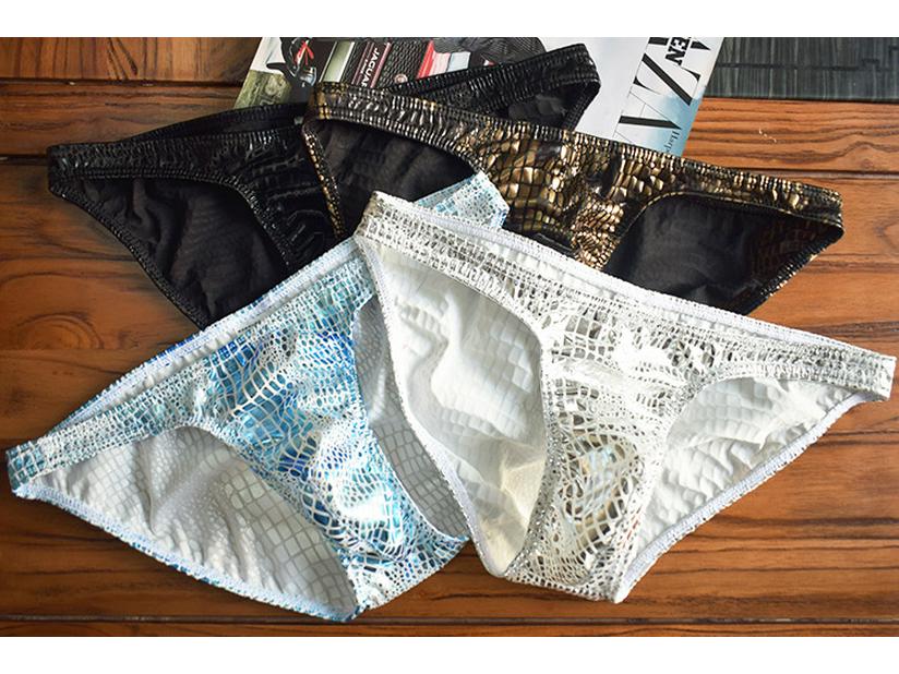 Men's Low-Waist Cartoon Triangle Briefs, Breathable European & American Design, Trendy Nightclub Style 2023