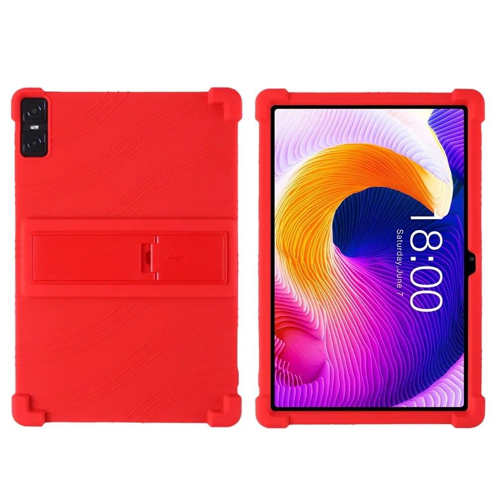 

Подходит для Cubot TAB 50 Tablet PC Защитный чехол Противоударный силиконовый чехол с четырьмя углами Утолщенный чехол для подушки безопасности Мягкий красный