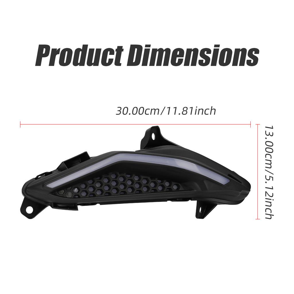 LED Turn Signal Side Lights for Honda RS150R V1 V2 V3 Featuring LED Core and Sturdy ABS Shell for Motorcycle Upgrade