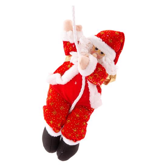 Santa Claus Climbing Rope Christmas Decoration Plush Doll Christmas Tree Climbing Old Man Hanging